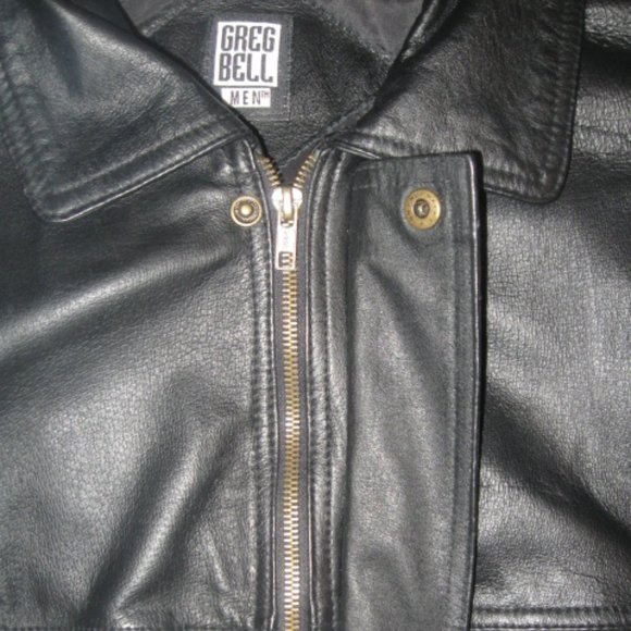 Greg Bell Black Leather Coat - Picture 13 of 13